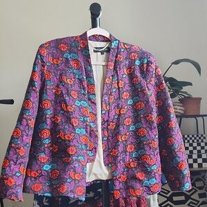 River Island Floral Cropped lenght Kimono Blazer Jacket